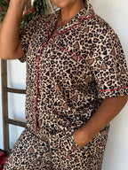PREORDER- LEOPARD XMAS LUXE PJ SET